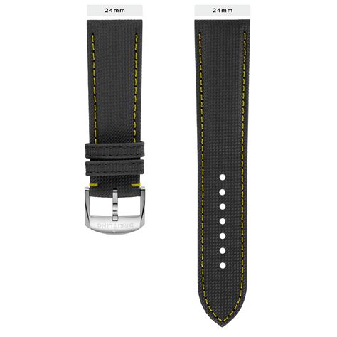 Anthracite Military Calfskin Leather Strap 